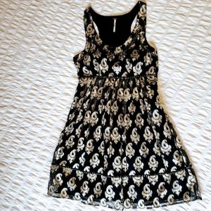 FREE PEOPLE Paisley Racerback Dress